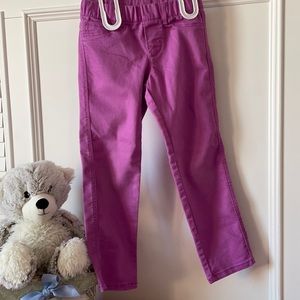 Girls purple shimmer pants size 4